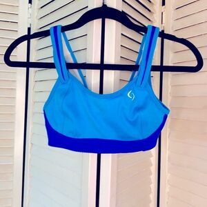 Two Toned blue Sports Bra